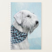 Sealyham Terrier Painting - Cute Original Dog Art Planner (Voorkant)