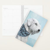 Sealyham Terrier Painting - Cute Original Dog Art Planner (Display)