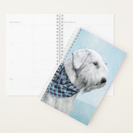 Sealyham Terrier Painting - Cute Original Dog Art Planner (Display)