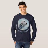 Sealyham Terrier Painting - Cute Original Dog Art T-shirt (Voorkant volledig)