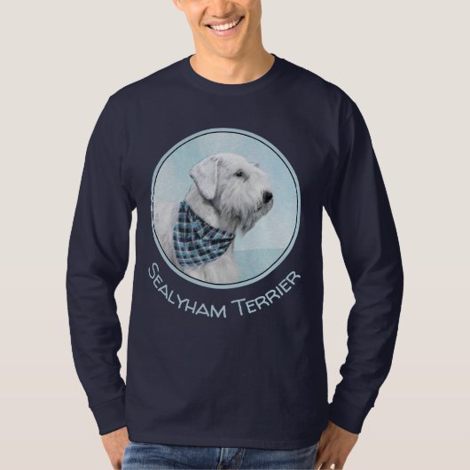 Sealyham Terrier Painting - Cute Original Dog Art T-shirt (Voorkant)