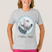 Sealyham Terrier Painting - Cute Original Dog Art T-shirt (Voorkant)