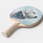 Sealyham Terrier Painting - Cute Original Dog Art Tafeltennisbatje (Voorkant Gekanteld)