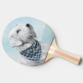 Sealyham Terrier Painting - Cute Original Dog Art Tafeltennisbatje (Zijkant)