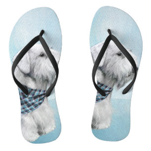 Sealyham Terrier Painting - Cute Original Dog Art Teenslippers