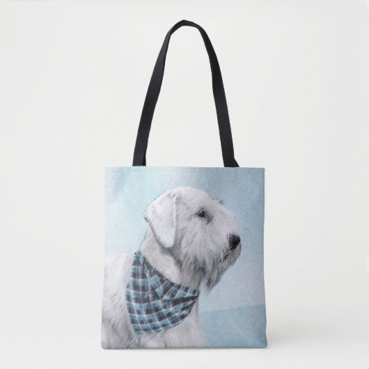 Sealyham Terrier Painting - Cute Original Dog Art Tote Bag (Voorkant)