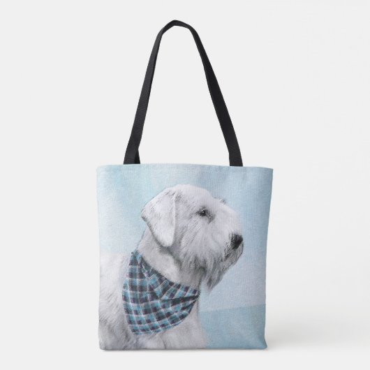 Sealyham Terrier Painting - Cute Original Dog Art Tote Bag (Achterkant)