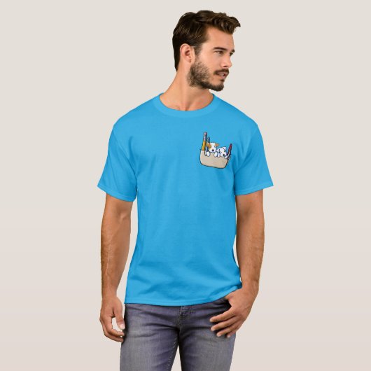 Sealyham Terrier Pocket Protector T-Shirt (Voorkant volledig)