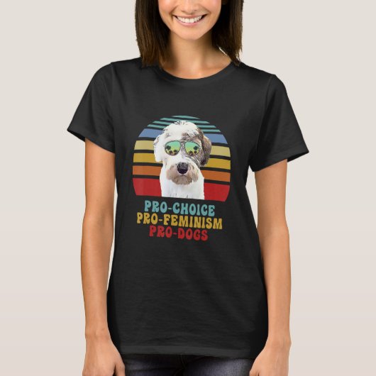 Sealyham Terrier Pro Choice Pro feminisme Pro Dogs T-shirt (Voorkant)