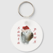 Sealyham Terrier Santa Paws Sleutelhanger (Achterkant)