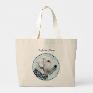 Sealyham Terrier Schilderen Schattigee Originele H Grote Tote Bag