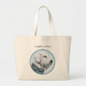 Sealyham Terrier Schilderen Schattigee Originele H Grote Tote Bag (Voorkant)