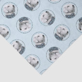 Sealyham Terrier Schilderen Schattigee Originele H Tissuepapier (Detail)