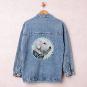 Sealyham Terrier Schilderij - Mooie Originele Hond Denim Jacket (Hangar)