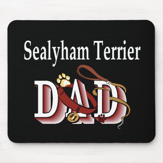 Sealyham Terrier Vader Cadeaus Muismat (Voorkant)