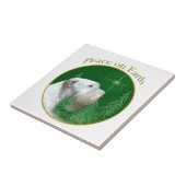 Sealyham Terrier Vrede op Aarde Tegeltje (Zijkant)