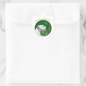 Sealyham Terrier Vrede op Aarde Vierkante Sticker (Tas)