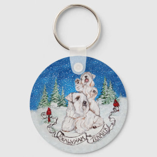 Sealyham Terrier Winter Sleutelhanger