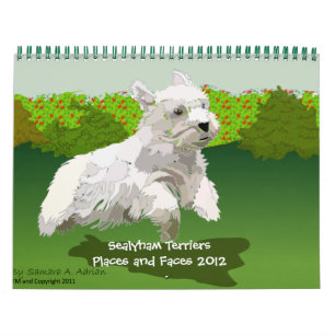 Sealyham Terriers plaatst en ziet 2012 onder ogen Kalender