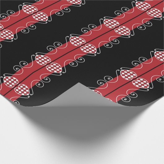 SEAM-AANPASSINGEN: Valentijn Heart check WrappingP Cadeaupapier (Hoek)