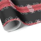 SEAM-AANPASSINGEN: Valentijn Heart check WrappingP Cadeaupapier (Rol Hoek)