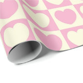 SEAM-AANPASSINGEN: Valentijn Heart Check WrappingP Cadeaupapier (Rol Hoek)