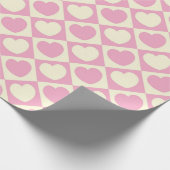 SEAM-AANPASSINGEN: Valentijn Heart check WrappingP Cadeaupapier (Hoek)