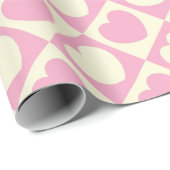 SEAM-AANPASSINGEN: Valentijn Heart check WrappingP Cadeaupapier (Rol Hoek)