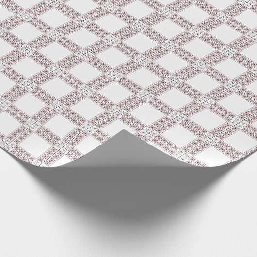 SEAM-AANPASSINGEN: Valentijn rood-hartlijnpapier Cadeaupapier (Hoek)