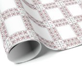 SEAM-AANPASSINGEN: Valentijn rood-hartlijnpapier Cadeaupapier (Rol Hoek)