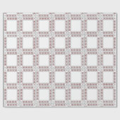 SEAM-AANPASSINGEN: Valentijn rood-hartlijnpapier Cadeaupapier (Vlak)