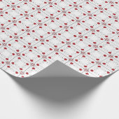 SEAM-AANPASSINGEN: Valentijn rood-hartlijnpapier Cadeaupapier (Hoek)