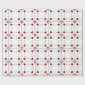 SEAM-AANPASSINGEN: Valentijn rood-hartlijnpapier Cadeaupapier (Vlak)