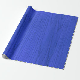 SEAM MATCHES: Woodgrain Blue Wrapping Paper Cadeaupapier