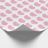 SEAM-REMMEN: Valentijn hartstreep wrappenPapier Cadeaupapier (Hoek)