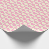 SEAM-REMMEN: Valentijn hartstreep wrappenPapier Cadeaupapier (Hoek)