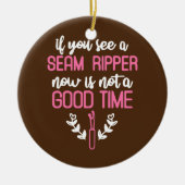 Seam Ripper Funny Quilting Lover Keramisch Ornament (Voorkant)