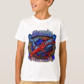 Seamade Giant Squid vs Whale Design T-shirt (Voorkant)