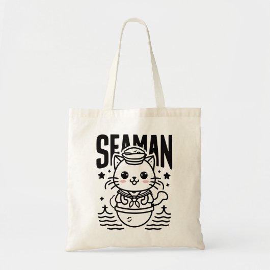 Seaman Cat Lover Tote Bag (Voorkant)