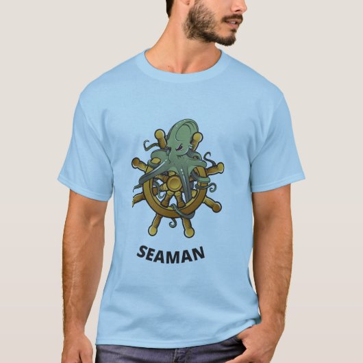 Seaman Ships Wiel and Octopus T-shirt (Voorkant)