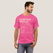 Seaman Texas Trots Voedingsfeiten T-shirt (Voorkant volledig)