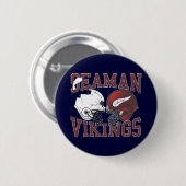 Seaman Vikings Crashing Helmets Ronde Button 5,7 Cm (Voorkant /achterkant)