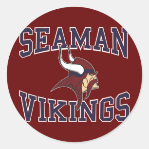 Seaman Vikings Ronde Sticker