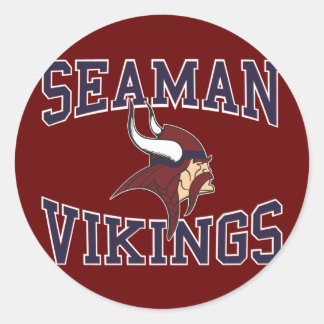 Seaman Vikings Ronde Sticker