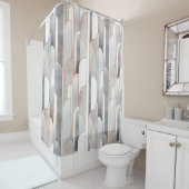 Seamless abstract art deco pattern with texture an douchegordijn (In situ)