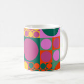 Seamless abstract geometric background pattern, r koffiemok (Voorkant rechts)
