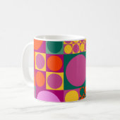 Seamless abstract geometric background pattern, r koffiemok (Voorkant links)