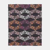 Seamless abstract geometric pattern. Strips. Mosai Fleece Deken (Voorkant)