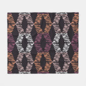 Seamless abstract geometric pattern. Strips. Mosai Fleece Deken (Voorkant (Horizontaal))