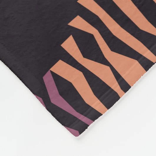 Seamless abstract geometric pattern. Strips. Mosai Fleece Deken (Hoek)